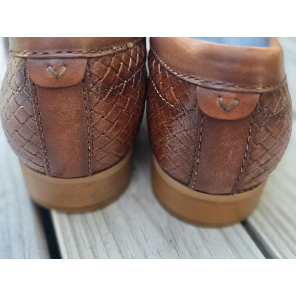 Men's Brown "Garwin" Leather Vince Camuto Penny Loafers Size 9.5M - Picture 7 of 8